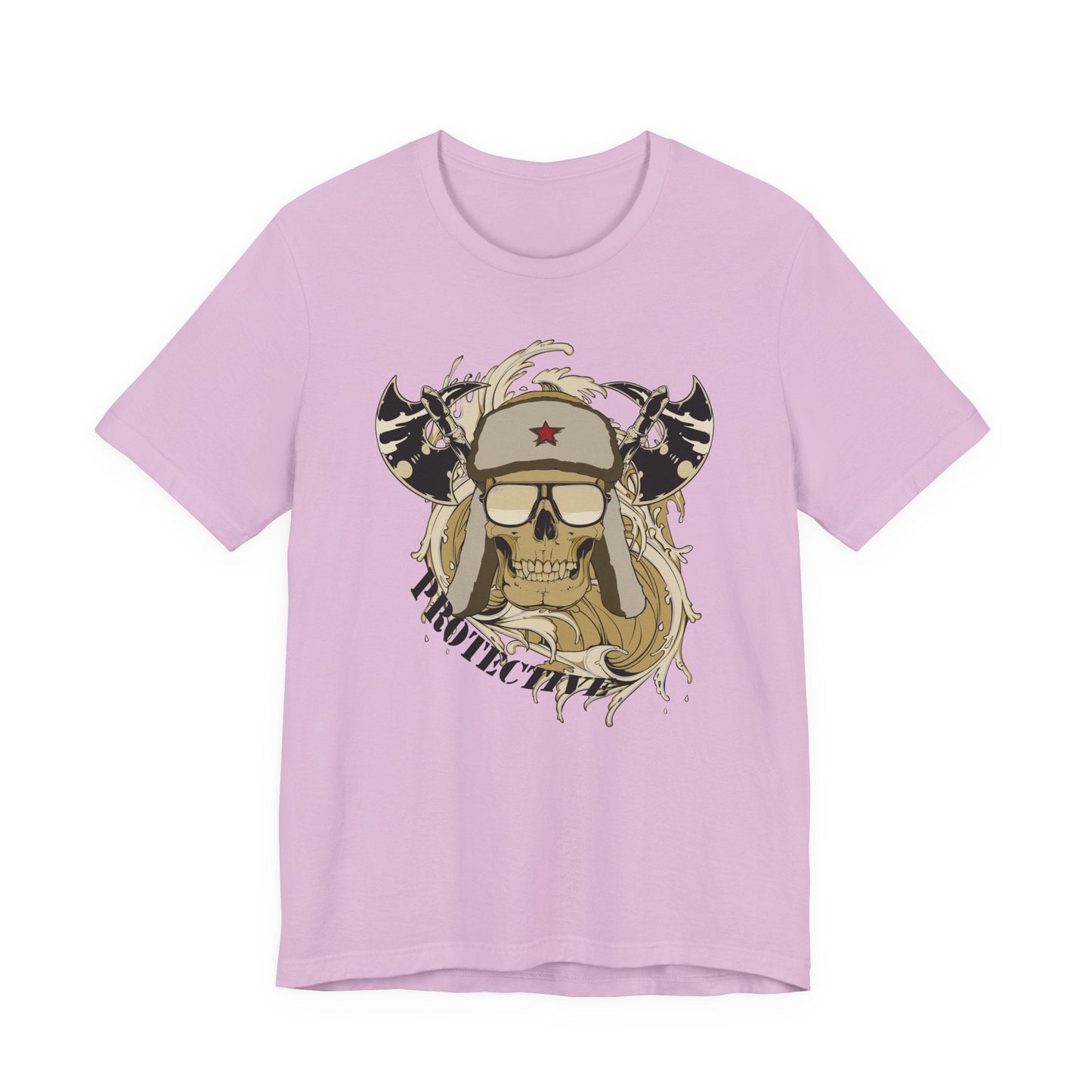 Viking Skull Graphic with Horned Helmet T-Shirt Captain Design Tee Art-41
