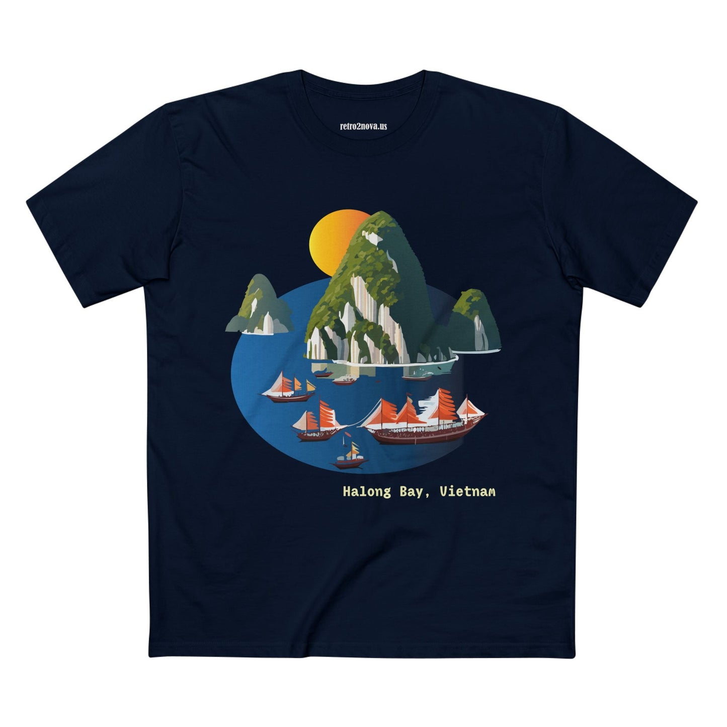 Travel Shirt Vietnam Tourists Unisex Premium Cotton Tee with Original Art Design