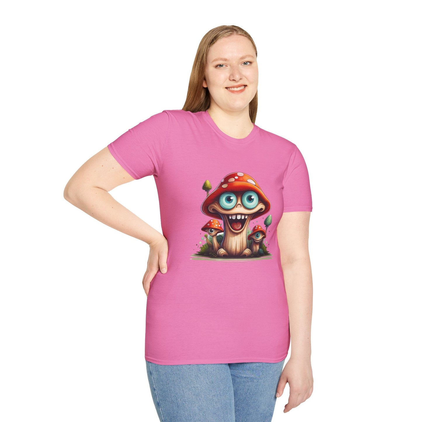Mashroom Tee Shirt Unisex Funny Mushroom Design Softstyle Tee One Hundred Percent Ring Spun Cotton