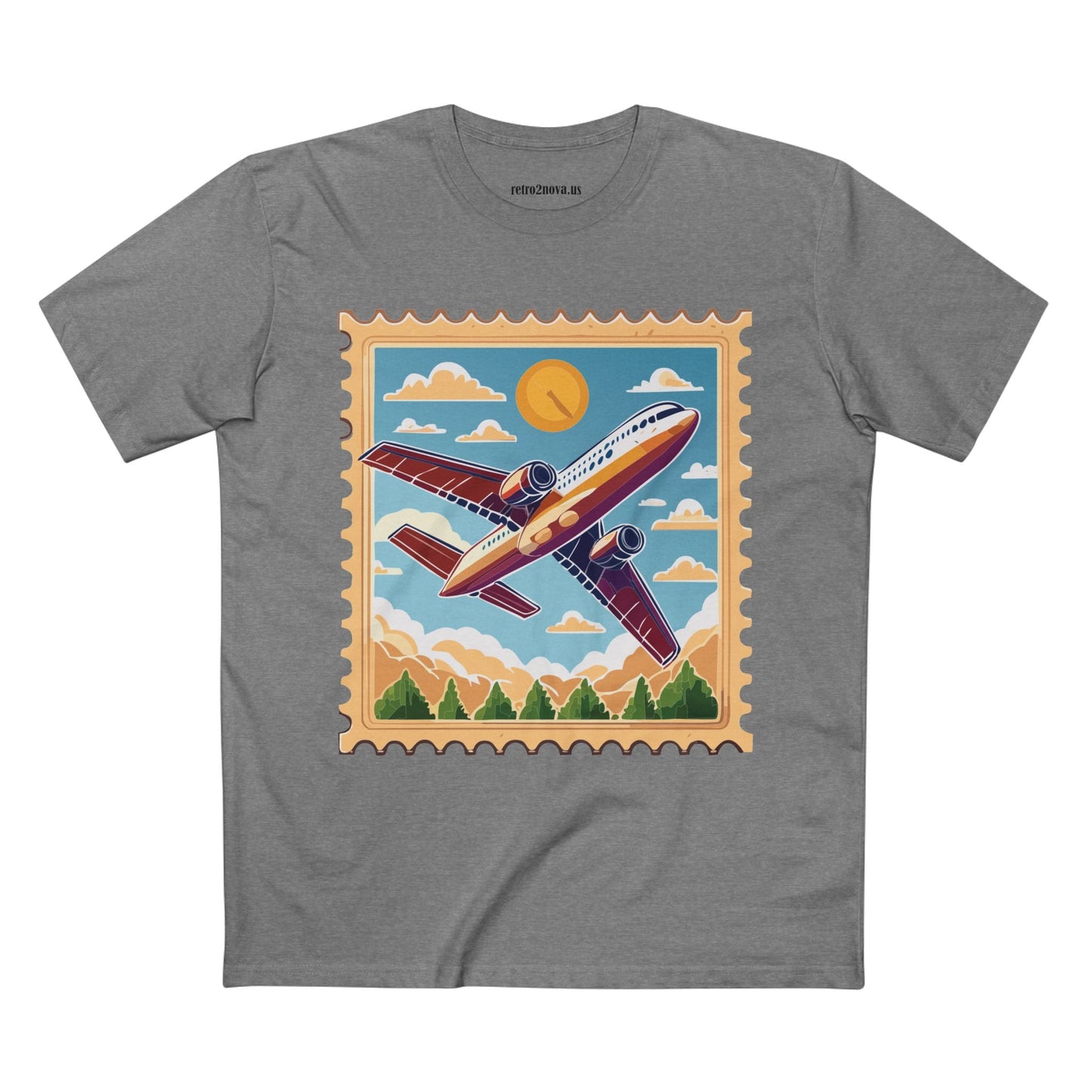 Postage Stamp Shirt Unisex Premium Cotton Tee With Original Art Design PS15 Premium Collection Tee