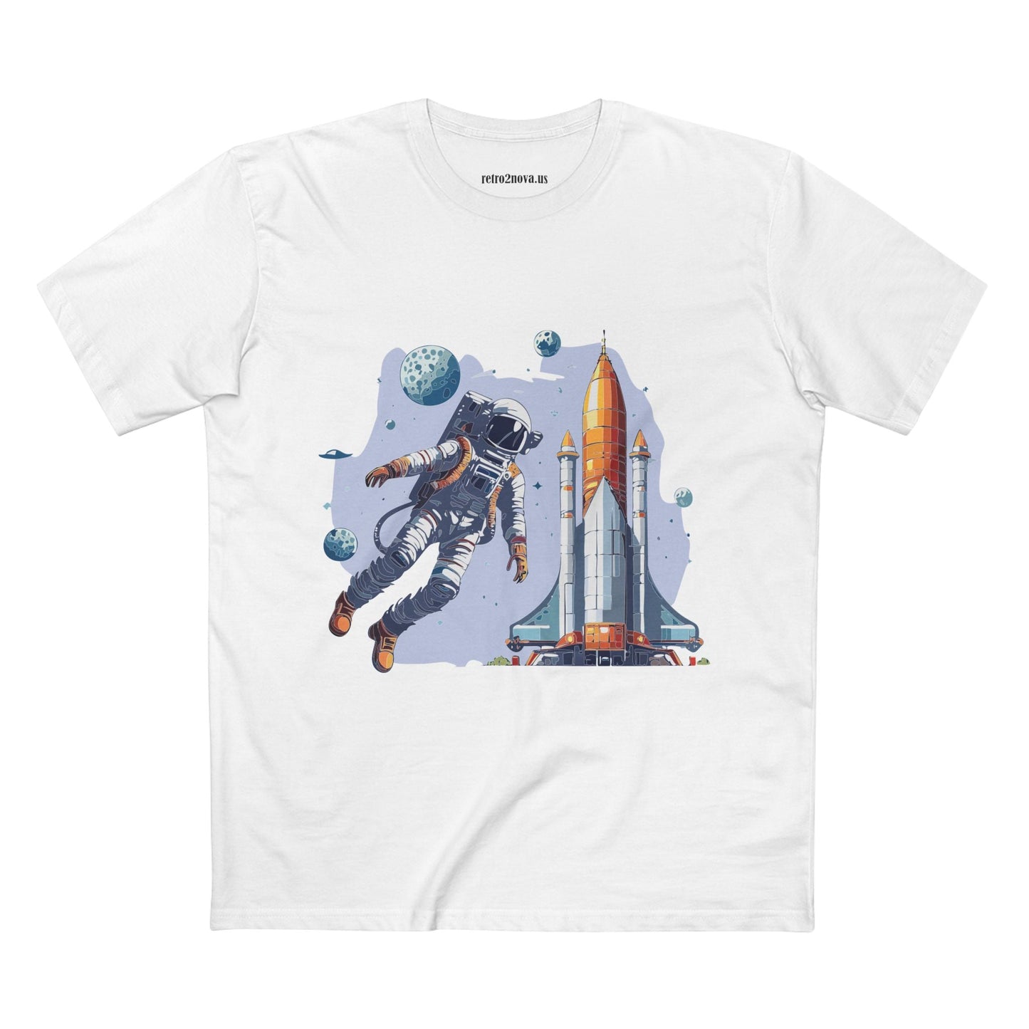 Cosmos Astronaut Shirt Unisex Premium Cotton Art Tee CS 15 Retro2Nova Exclusive Collection