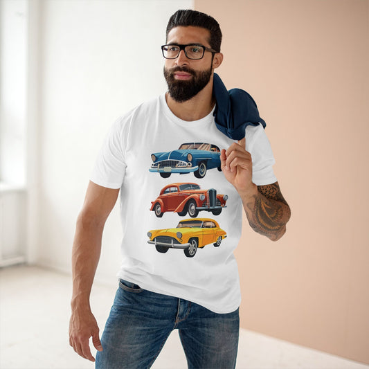 Retro Vintage Car Graphic Unisex 100 Cotton Tee 18