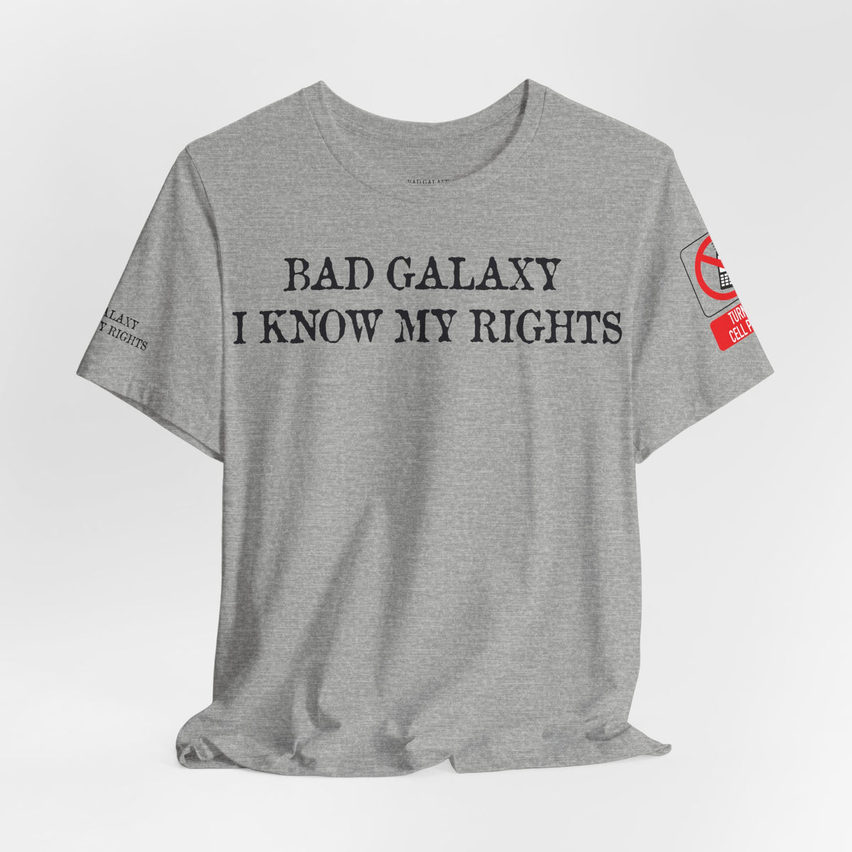 Art Red Stamp Graphic Unisex Cotton Bella+Canvas Tee with Art Design b98