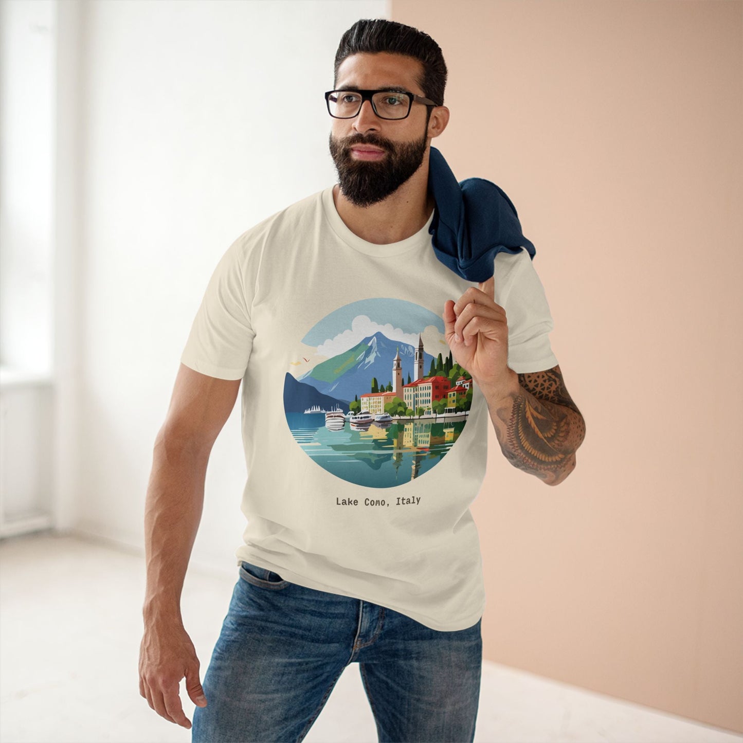 Italy Travel Shirt Unisex Tourist Tee With Original Retro2Nova Art Design Premium Cotton Comfort
