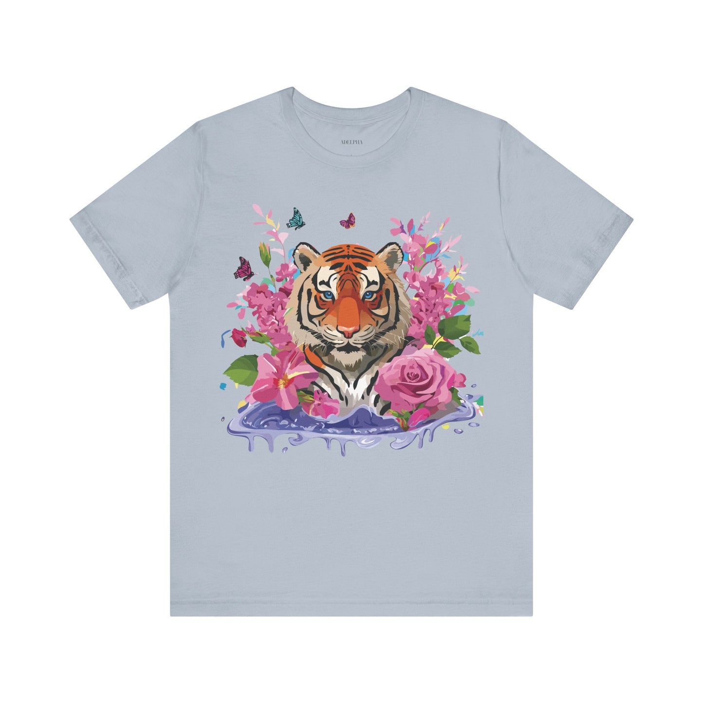 Tiger Graphic Unisex 100 Cotton Vintage Art with Animal Tee 11
