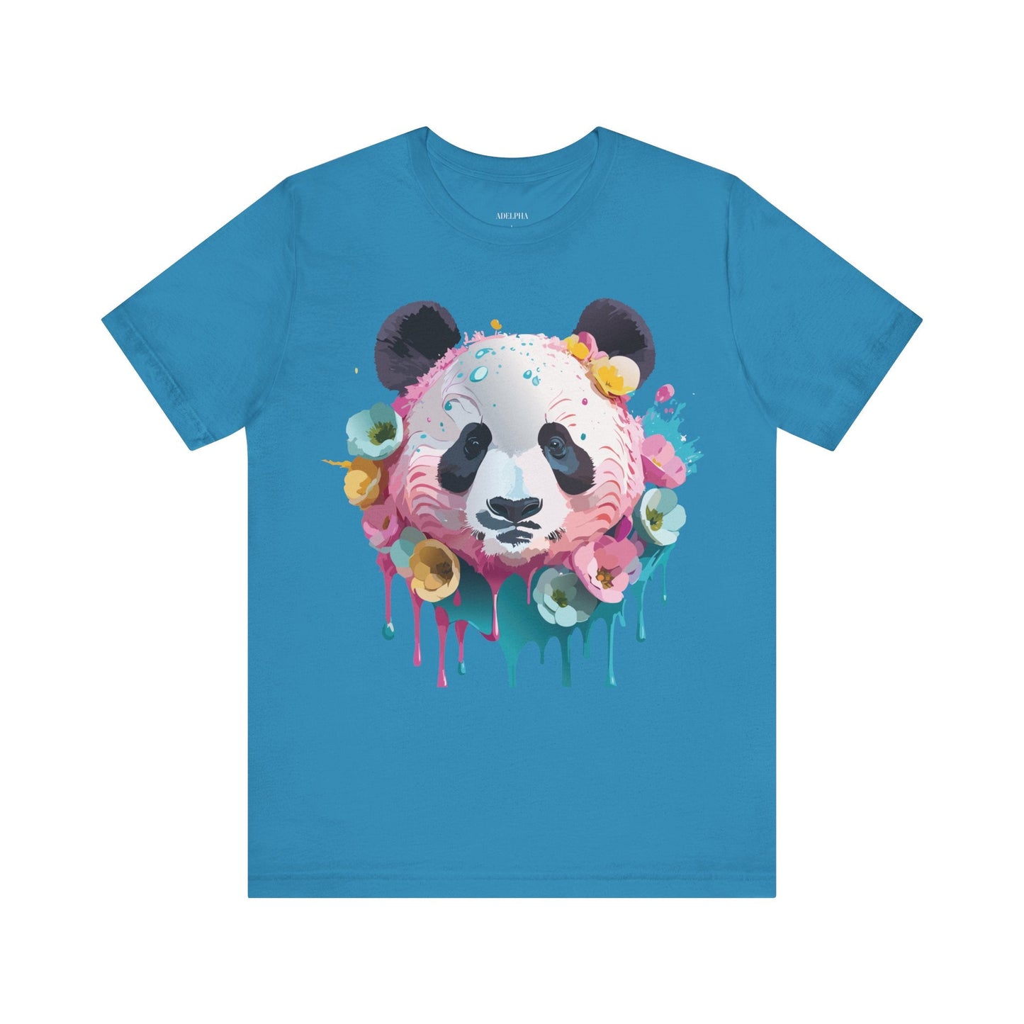 Panda Graphic Unisex 100 Cotton Vintage Art with Animal T-Shirt 5
