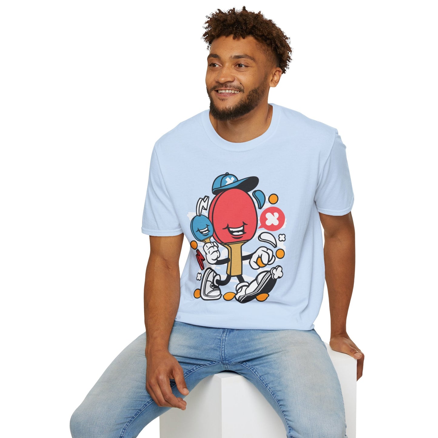 Unisex Cartoon T Shirt Animation Funny Tee Gildan Softstyle 64000 100 Percent Ring Spun Cotton