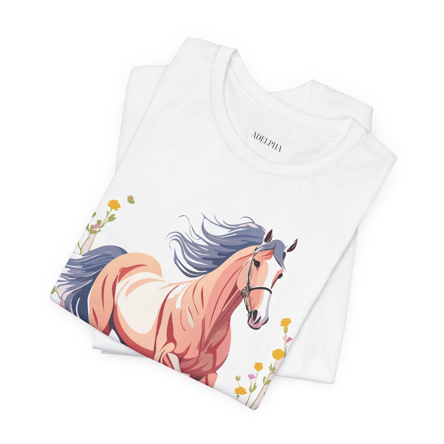 Horse Graphic Unisex 100 Cotton Vintage Animal Art T-Shirt 9