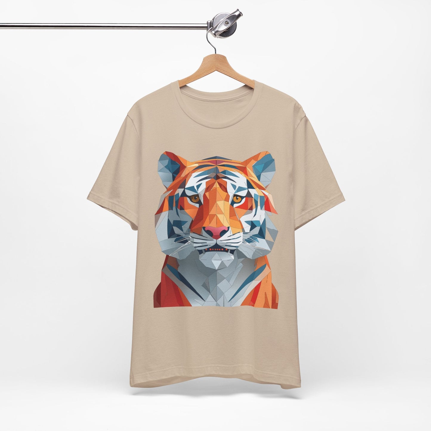 Unisex Animal Shirt With Art Design And Wildlife Theme Short Sleeve Tee For Everyday Wear
