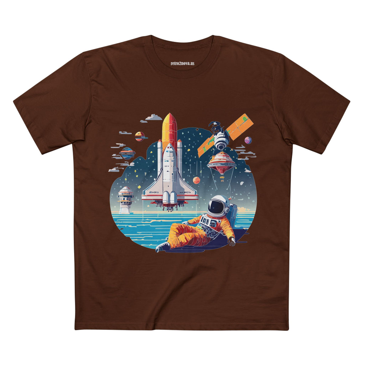 Cosmos Astronaut Graphic Tee Staple Unisex 100 Cotton Tee Shirt - CS-35