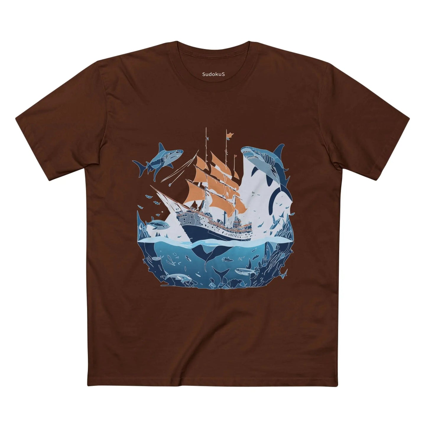 Ocean Coast Graphic Unisex 100 Cotton Staple Tee 33