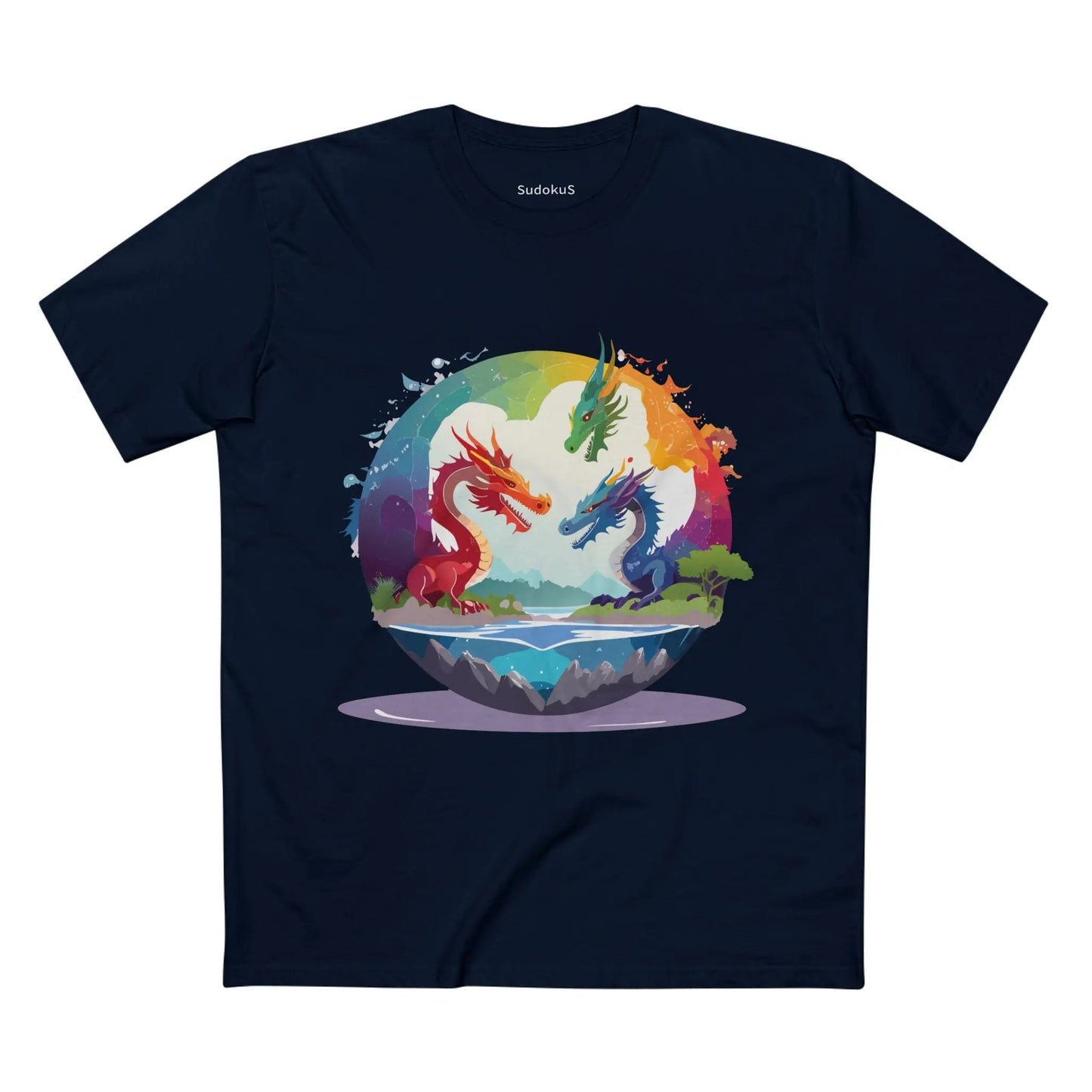 Dragon Graphic Unisex 100 Cotton Staple Tee 21