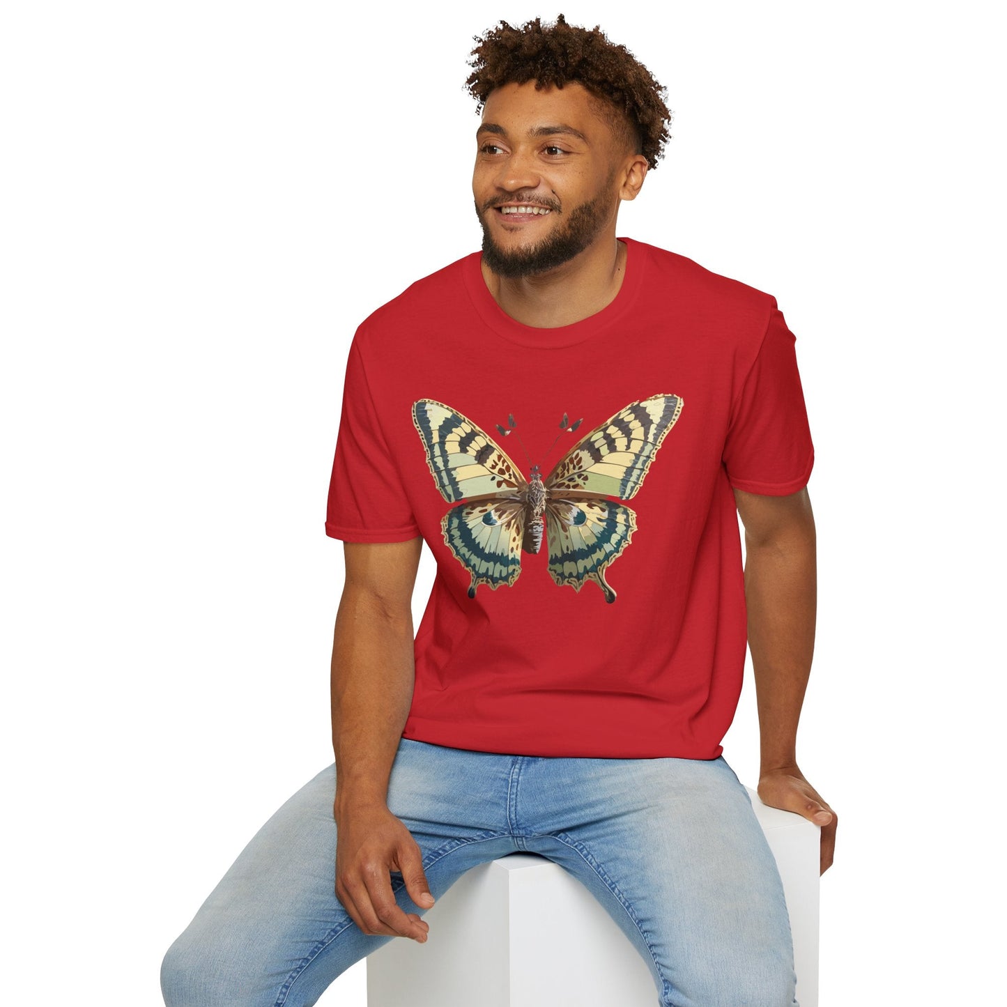 Butterfly Shirt Unisex T Shirt Monarch Butterfly Print Softstyle Gildan 64000 Tee