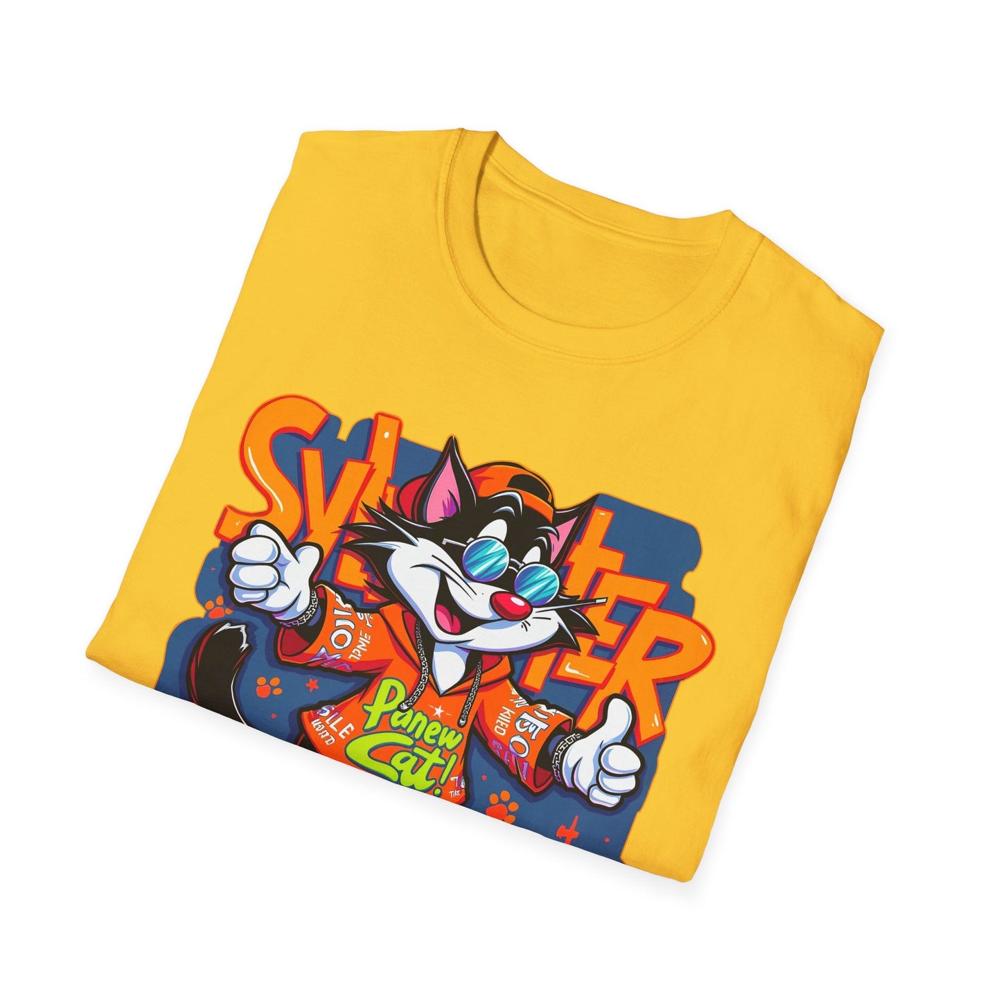 Funny Cartoon Animals Tee Shirt Unisex Gildan Softstyle 64000 Graphic Cartoon Tee
