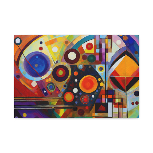 Abstract Oil Painting Print Canvas 24x16, 30x20, 36x24, 48x32, 60x40 Bright Latex Inks, Pine-Wood Inner Frame ABH-35