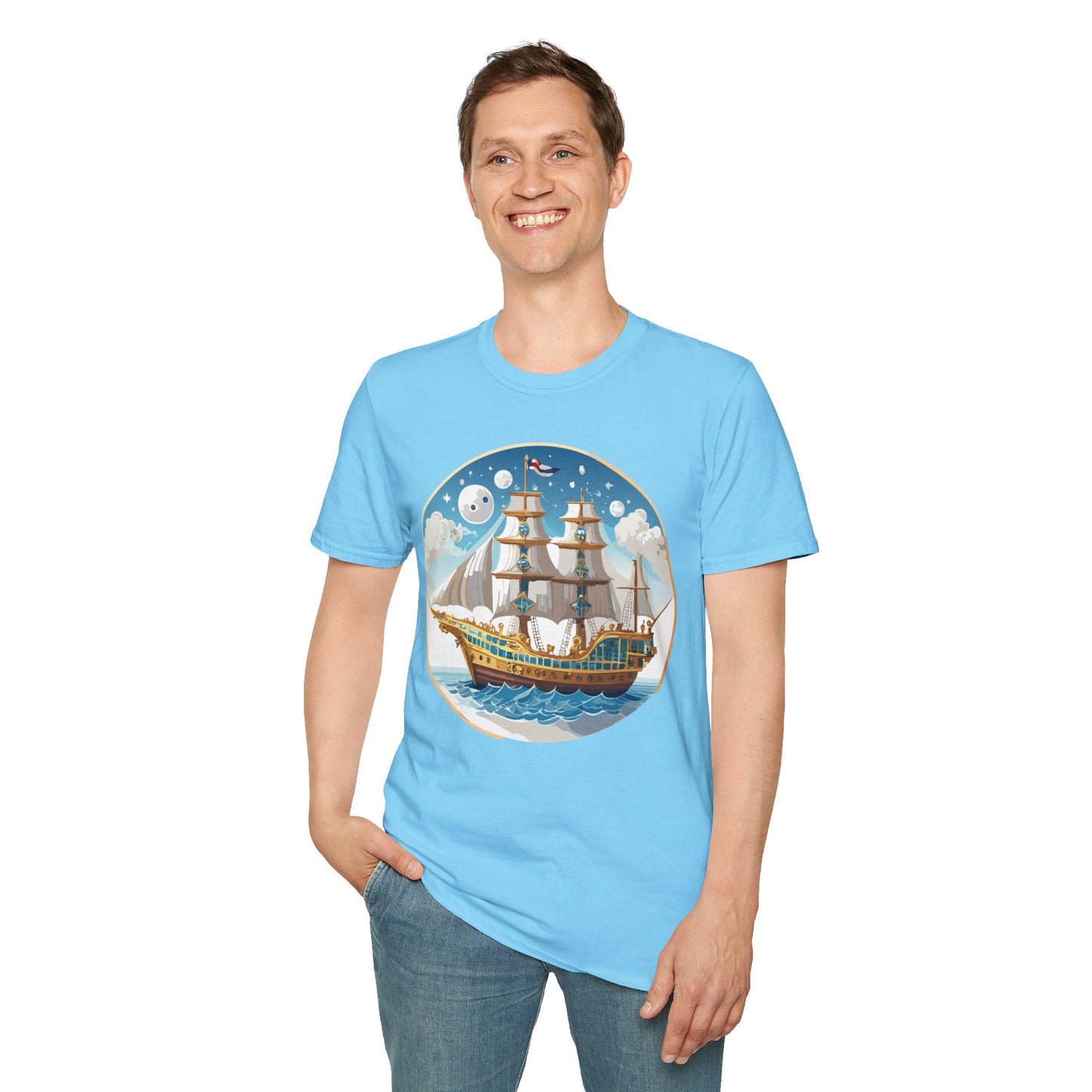 Ship T Shirts Frigate T Shirts Vessel Tee Shirt Unisex Softstyle 100 Percent Ring Spun Cotton Tee