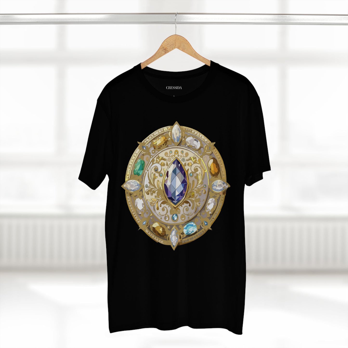 Medallion Graphic T-Shirt Unisex 100 Cotton With Gold Art Design Medal Tee 16