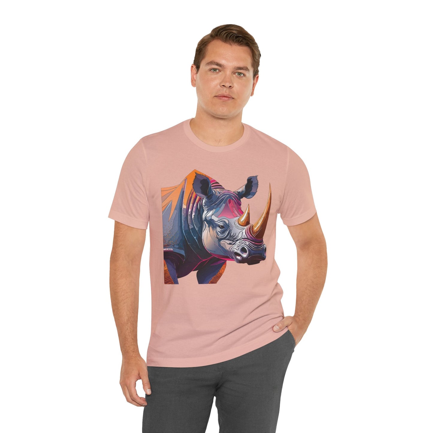 Unisex Animal Print Tee Shirt Featuring Wild Animals Art Design For Everyday Wear