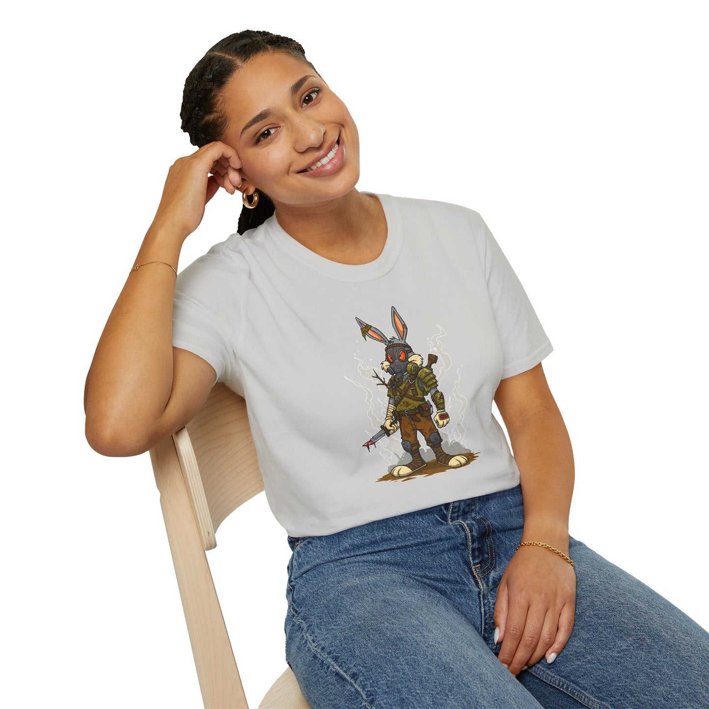 Bugs Bunny T Shirt Cartoon Graphic Tee Unisex Softstyle 64000 Gildan Premium Comfort
