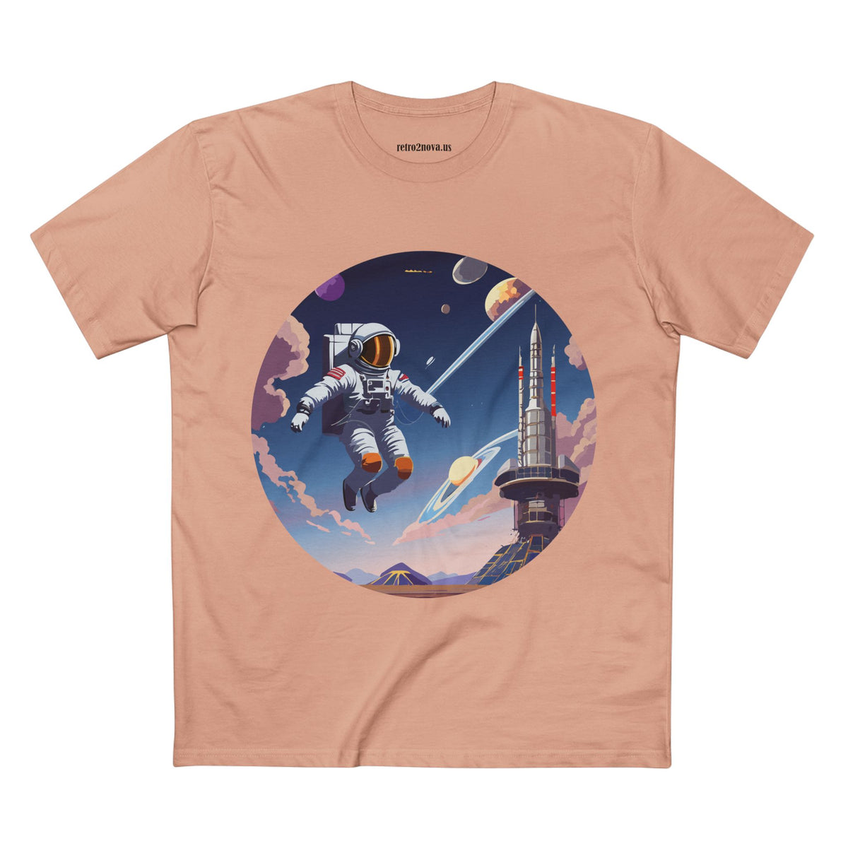 Cosmos Astronaut Graphic Tee Staple Unisex 100 Cotton Tee Shirt - CS-30
