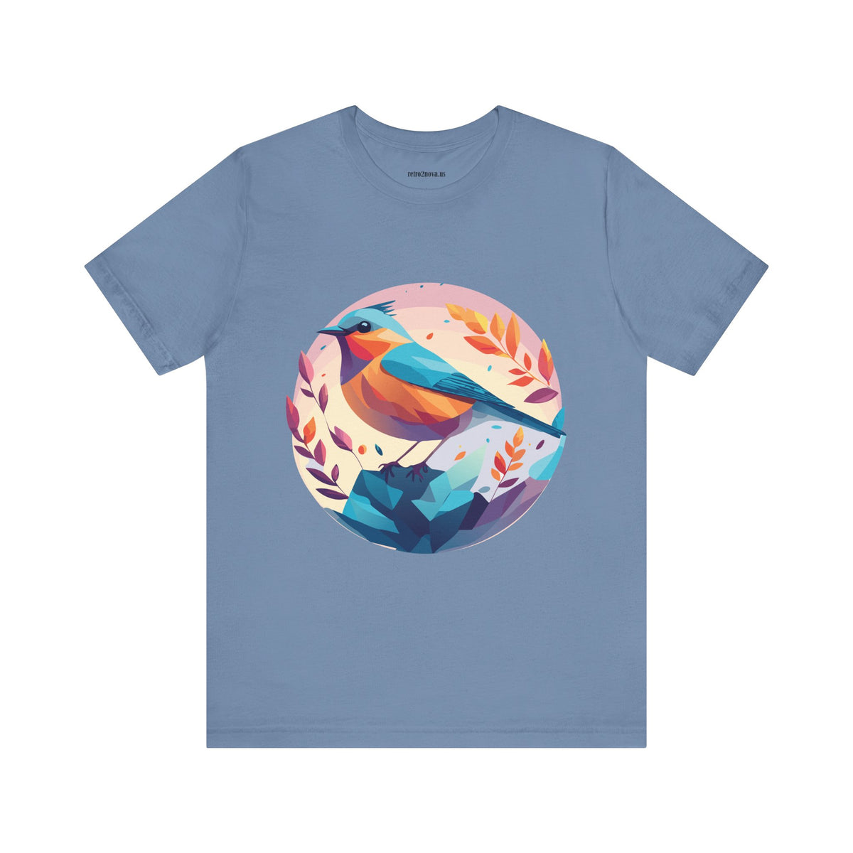 Bird Graphic Unisex Cotton Bella+Canvas Tee with Animal Design ab5
