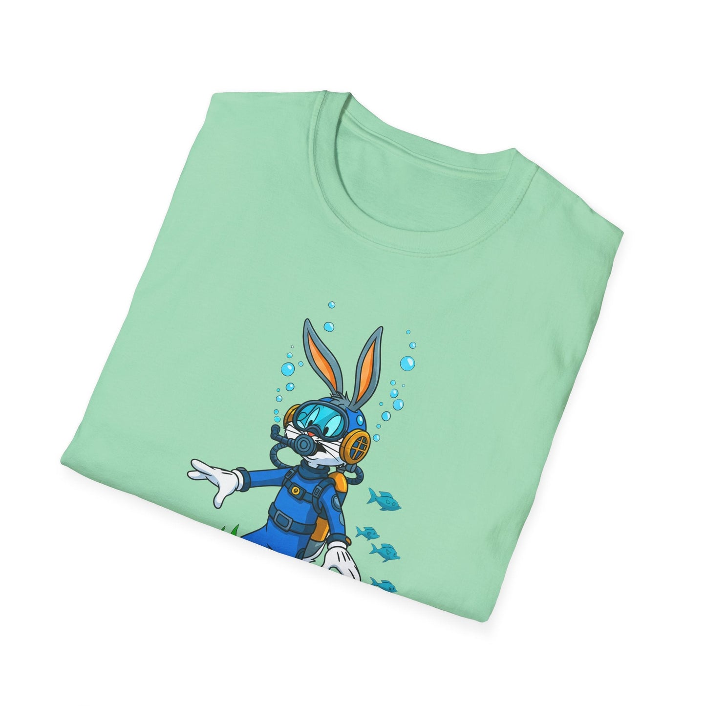 Cartoon Bunny Graphic Unisex Cotton Animal Animation Artwork Design Tee 18