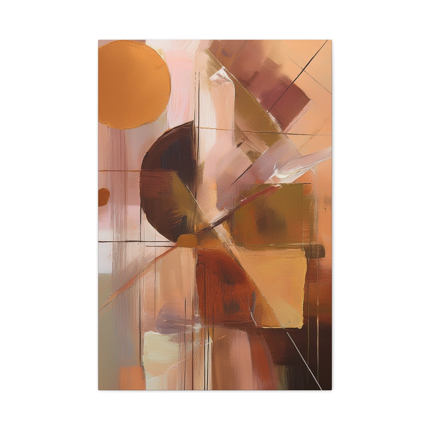 Abstract Geometric Painting Print Canvas 20x24,20x30,24x30 24x32,24x36,30x40 32x48,36x48,40x60 Pine-Wood Inner Frame ABS-50