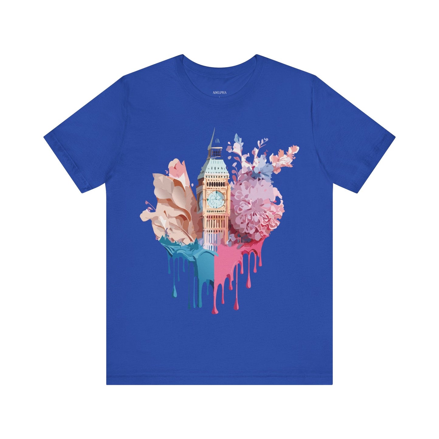 Adelpha Unisex London Tour Graphic Tee With Vintage Inspired Artwork Short Sleeve