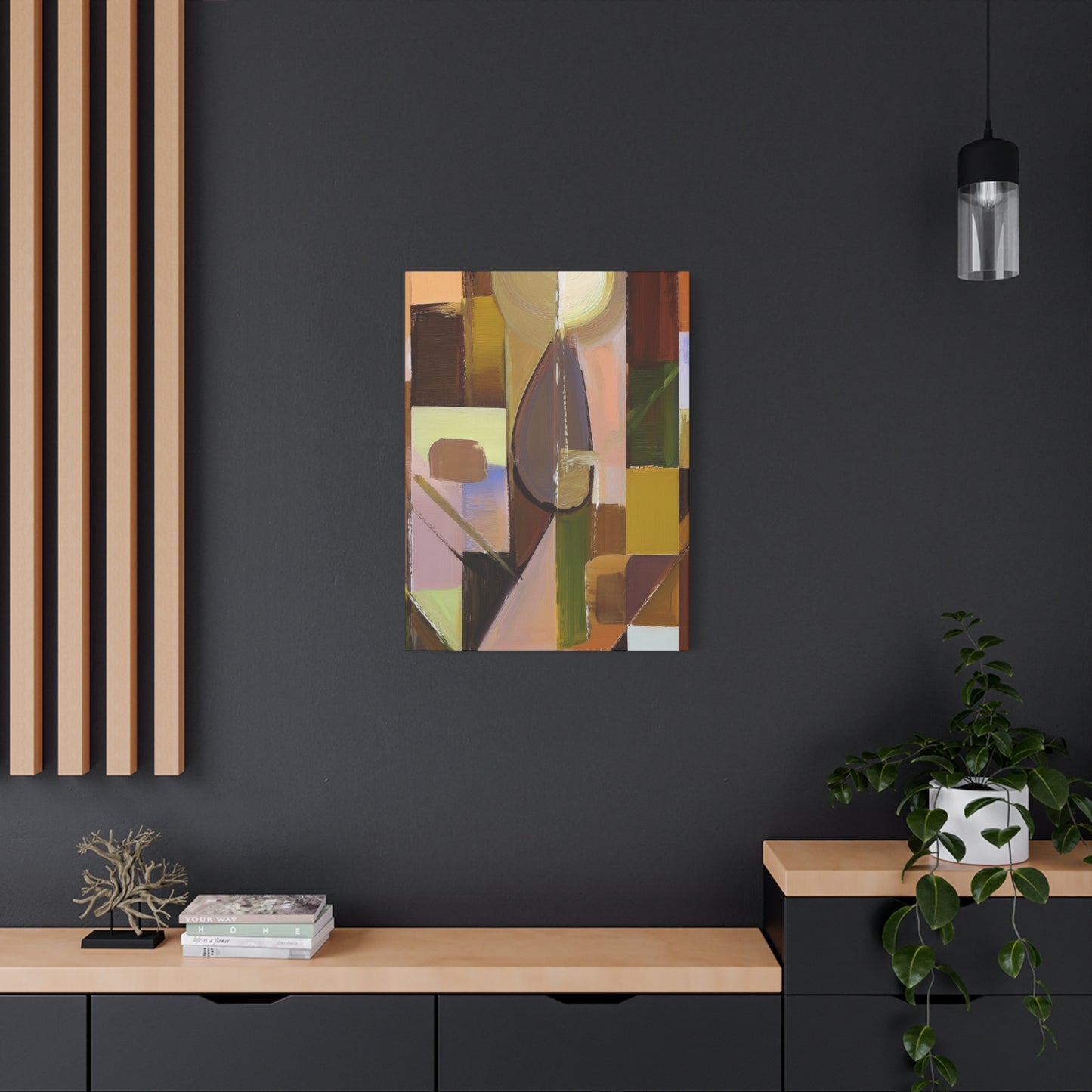 Abstract Geometric Painting Print Canvas 20x24,20x30,24x30 24x32,24x36,30x40 32x48,36x48,40x60 Pine-Wood Inner Frame ABS-55