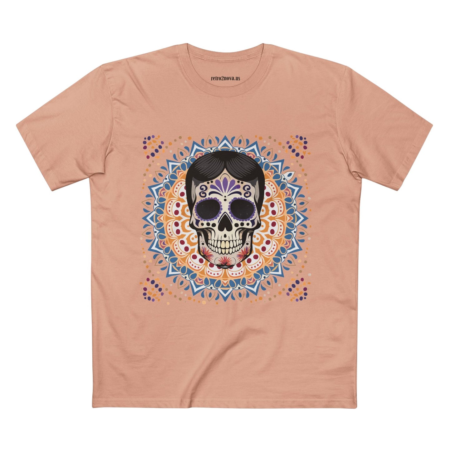 Skull Shirt Skeleton Tee Unisex Premium Cotton Art Design Retro2Nova Exclusive Collection