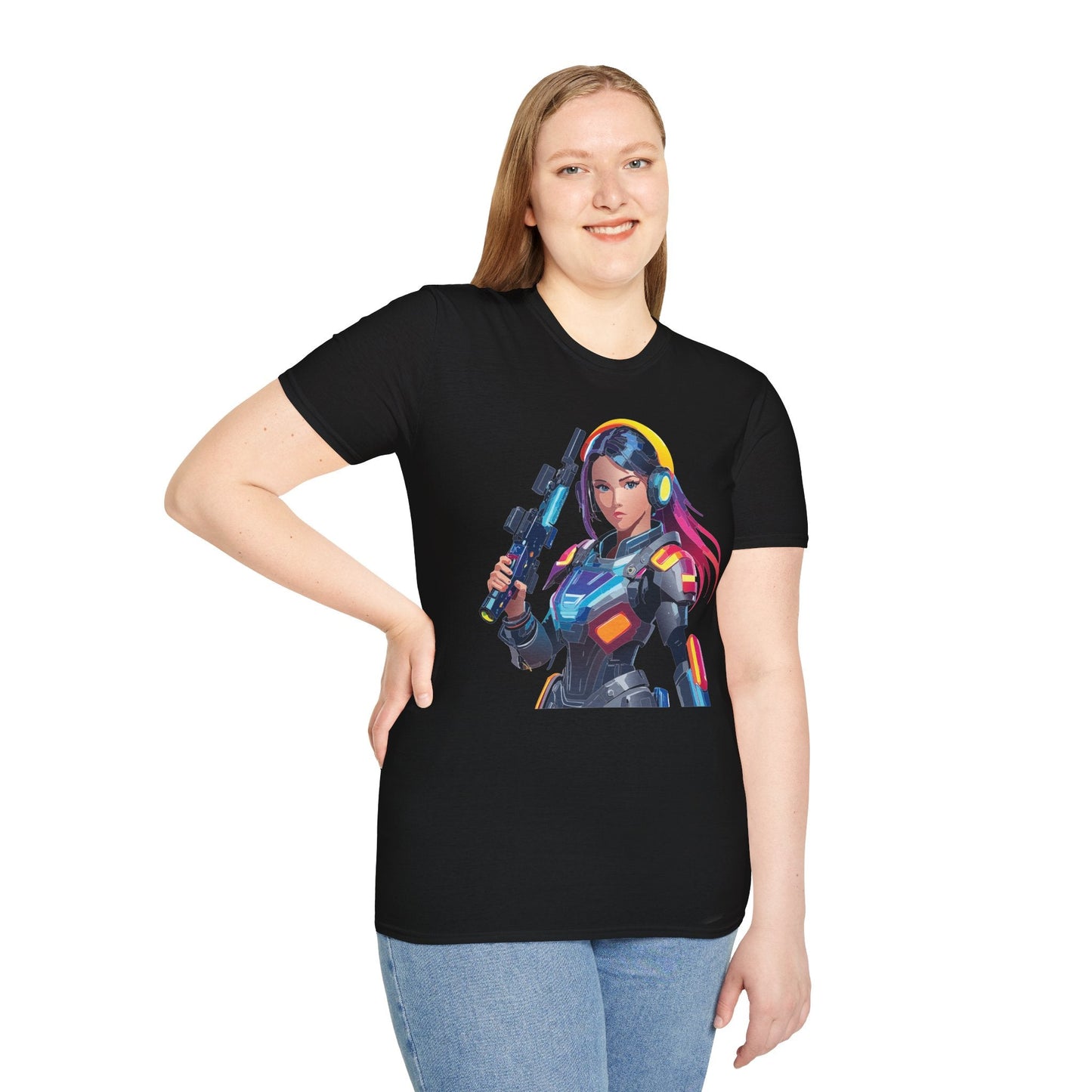 Robocop T Shirt Unisex Softstyle 64000 Graphic Tee With Robocop Art Design Premium