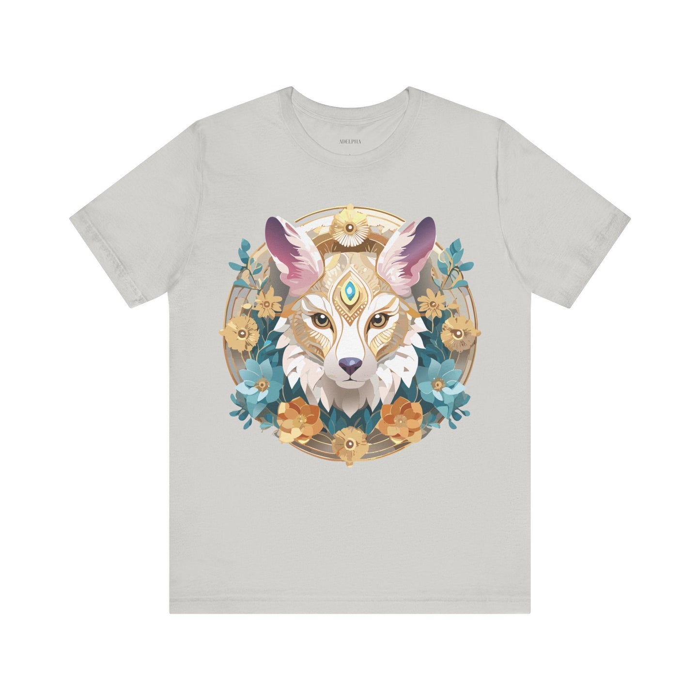 Medallion Graphic Unisex 100 Cotton Vintage Animal Medal Artwork Tee 84