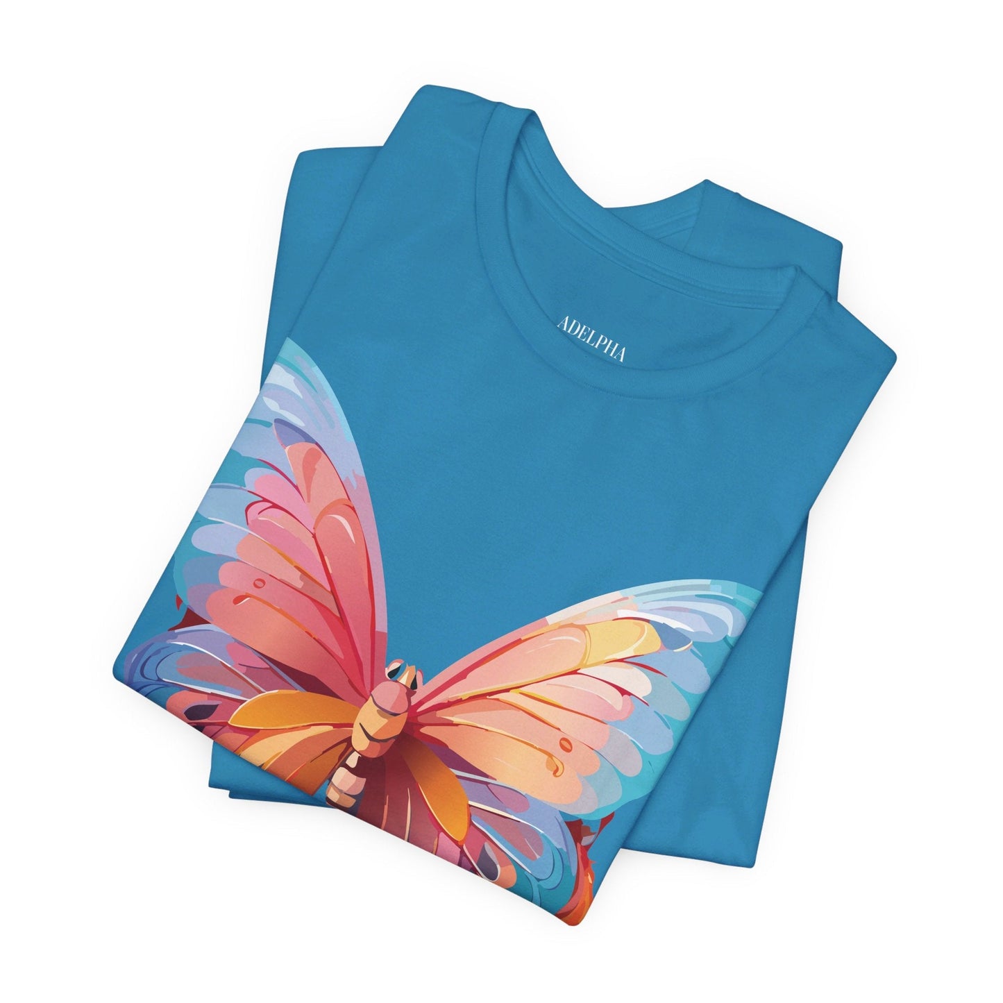 Butterfly Graphic Tee Adelpha Unisex Short Sleeve Design Tee