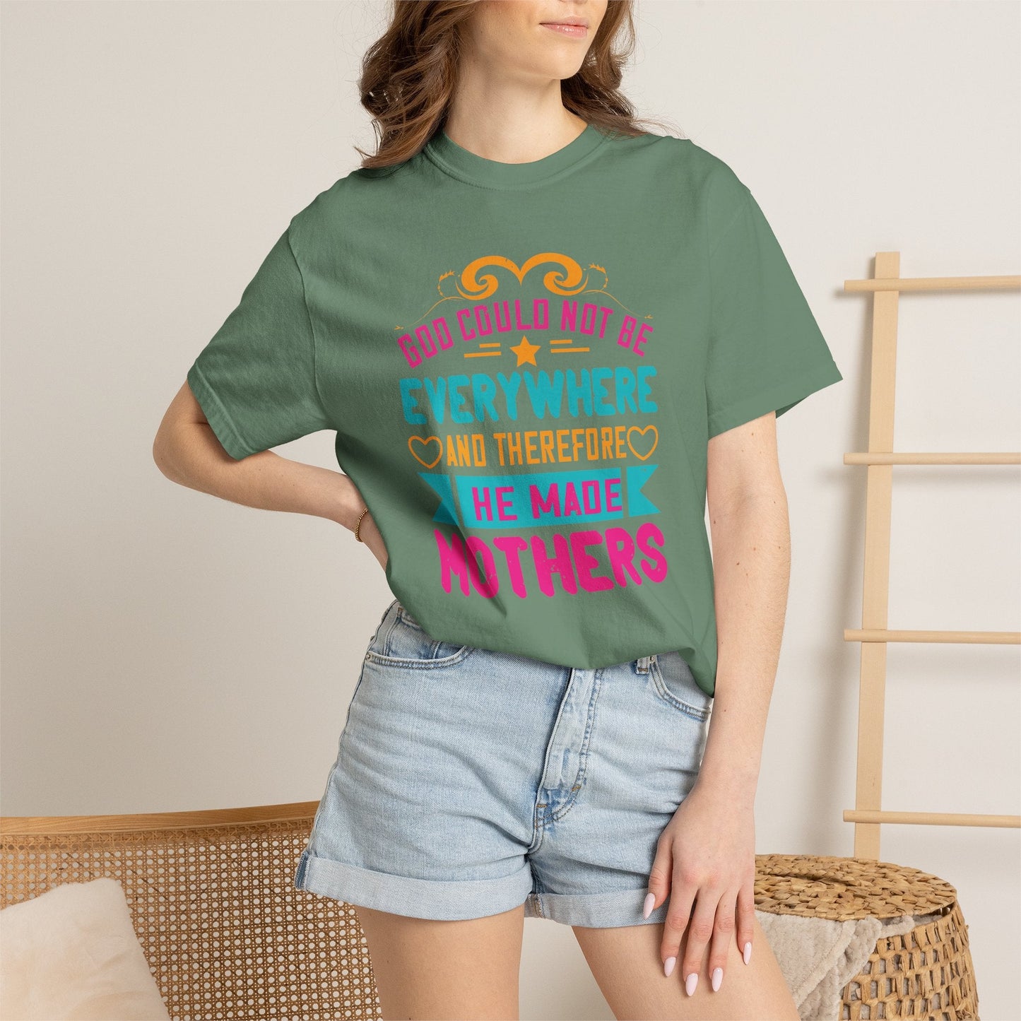Mom T-shirt Mother Day Mama Tee Unisex Comfort Colors Garment-Dyed Cotton h70