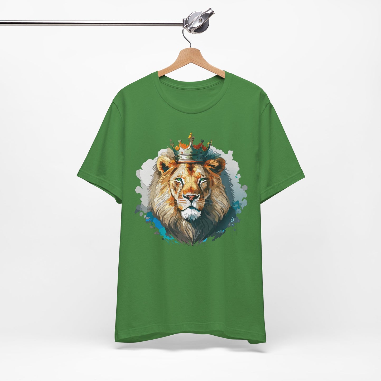 Unisex King Lion Tee, Animal Shirt, Tee Shirt with Lion, Crown T-Shirt, Animal King Tees, Crown Shirt, Safari T-Shirt 3