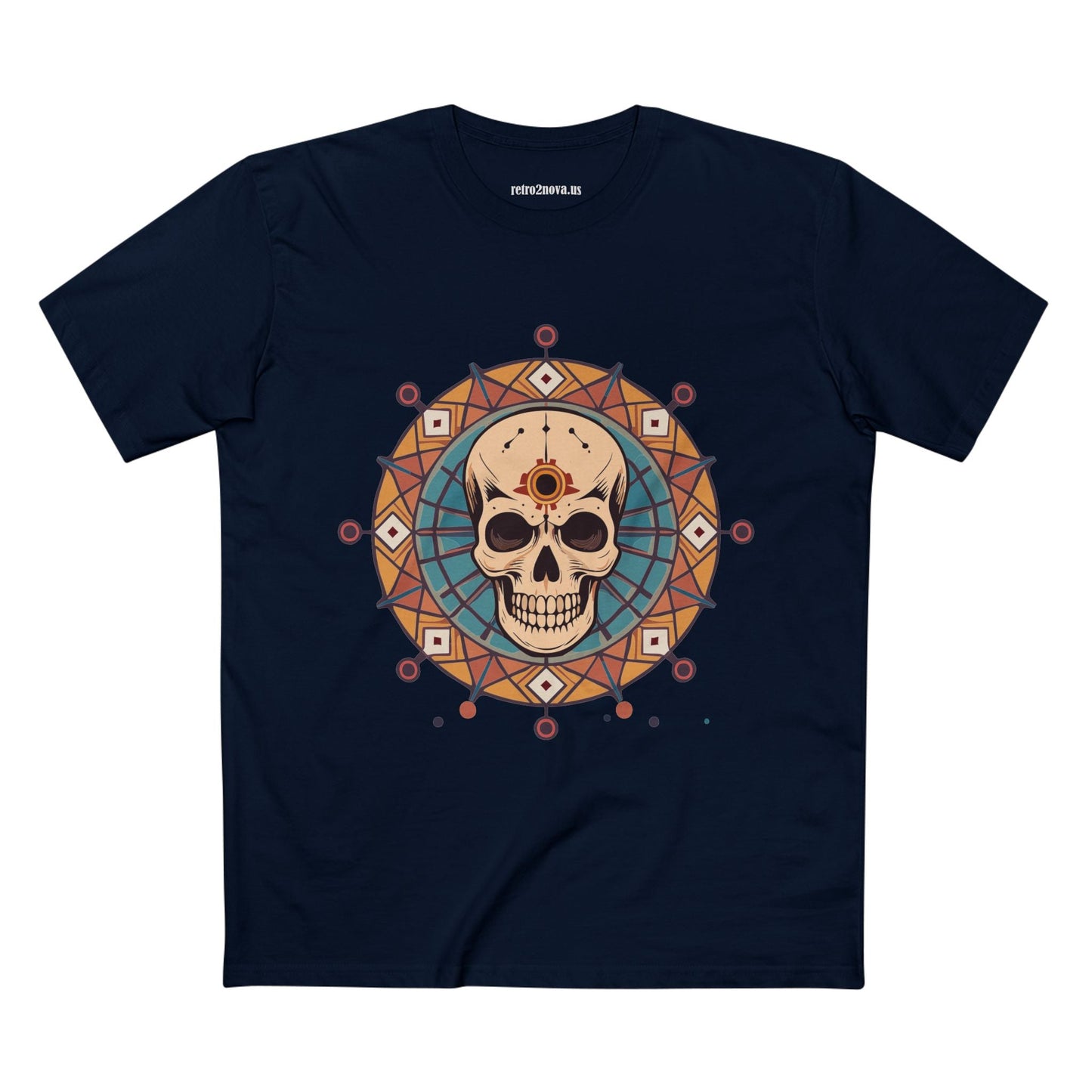 Skull And Skeleton Shirt Unisex Premium Cotton Tee Art Design From Retro2Nova SS54
