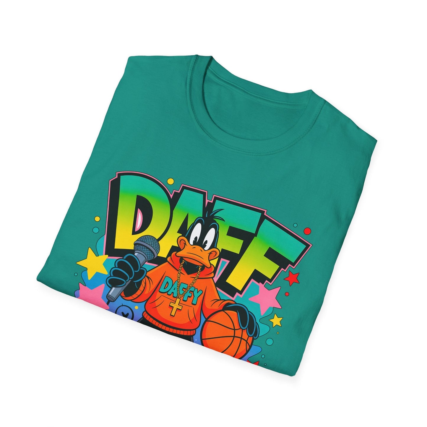 Unisex Cartoon T Shirt With Animation Design Funny Animals Tee Gildan Softstyle 64000