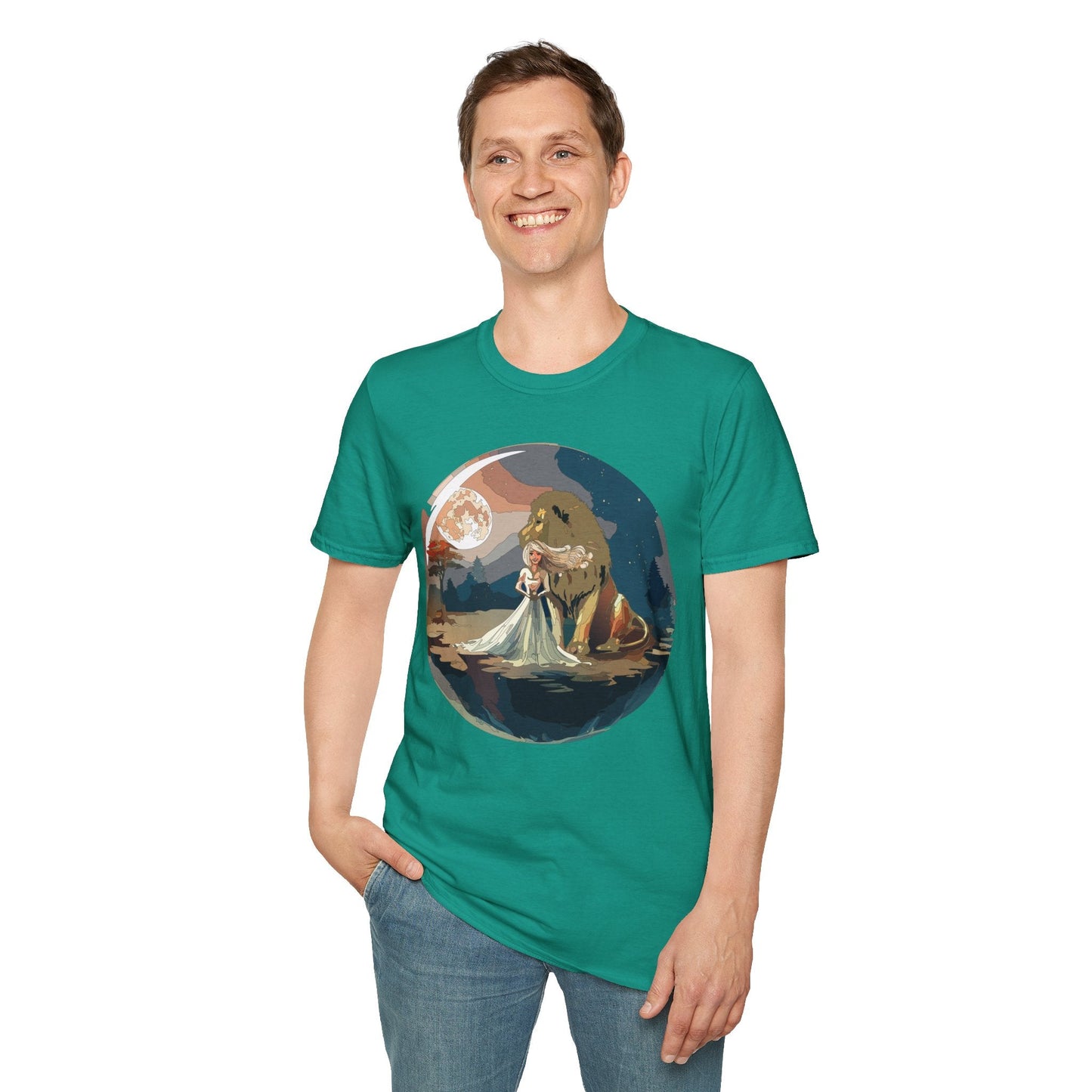 Womens Graphic T Shirt Art Design Unisex Softstyle 64000 Gildan Short Sleeve Tee