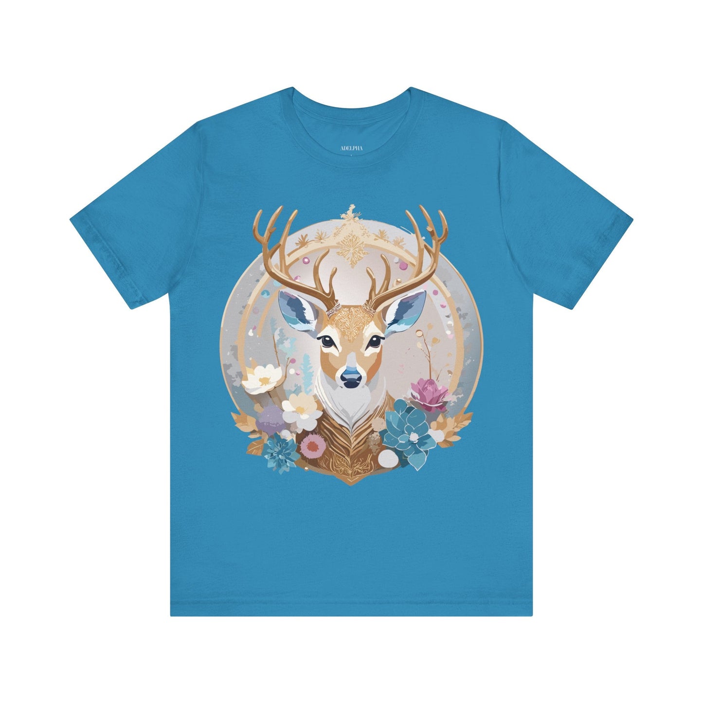 Adelpha Medallion Graphic Tee Unisex Short Sleeve Jersey Shirt Premium Vintage Inspired Artwork