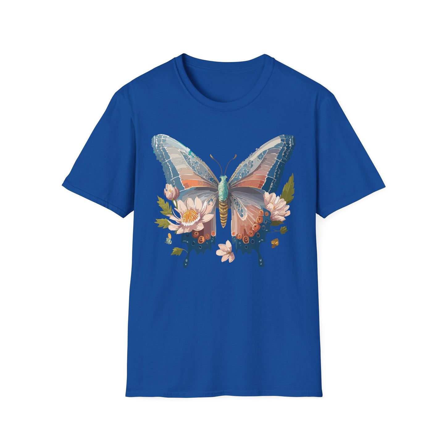 Butterfly Shirt Unisex T Shirt Monarch Design Softstyle 64000 Ring Spun Cotton Tee