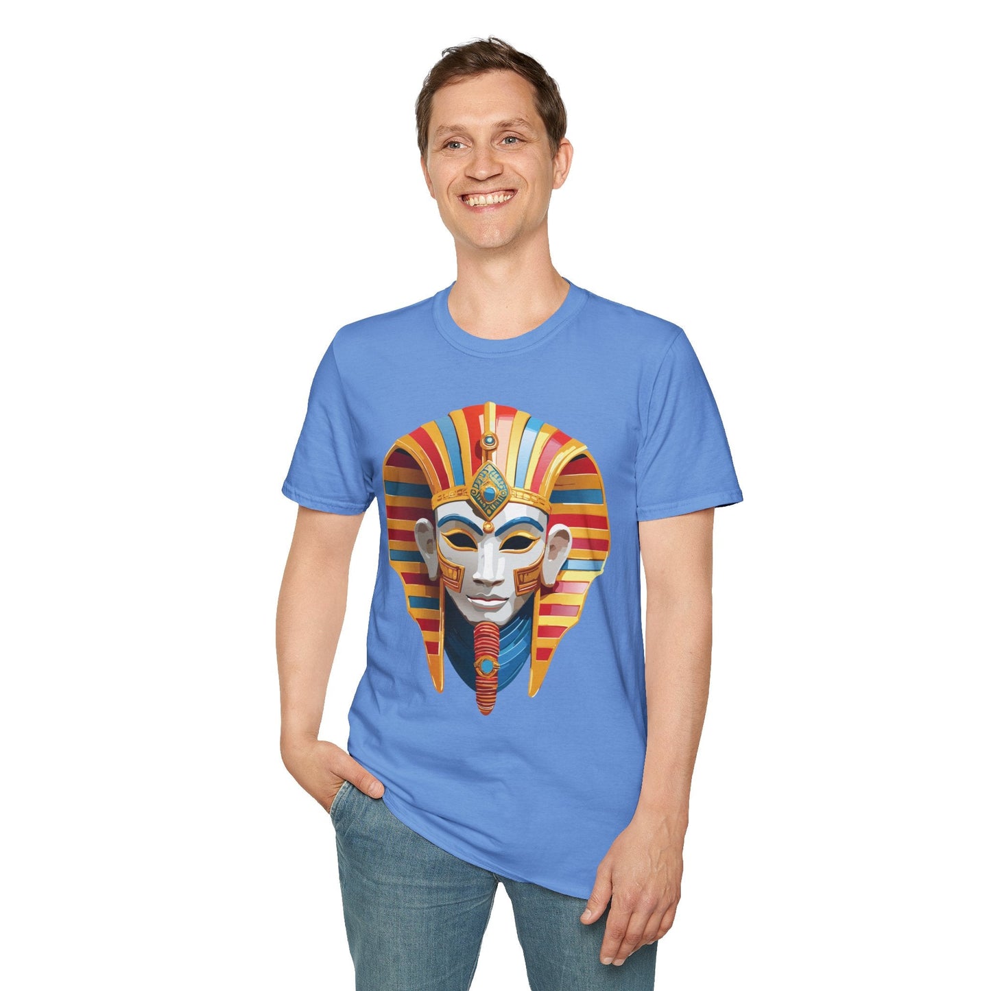 Mask Graphic Unisex Cotton Masquerade Design Artwork Tee 18