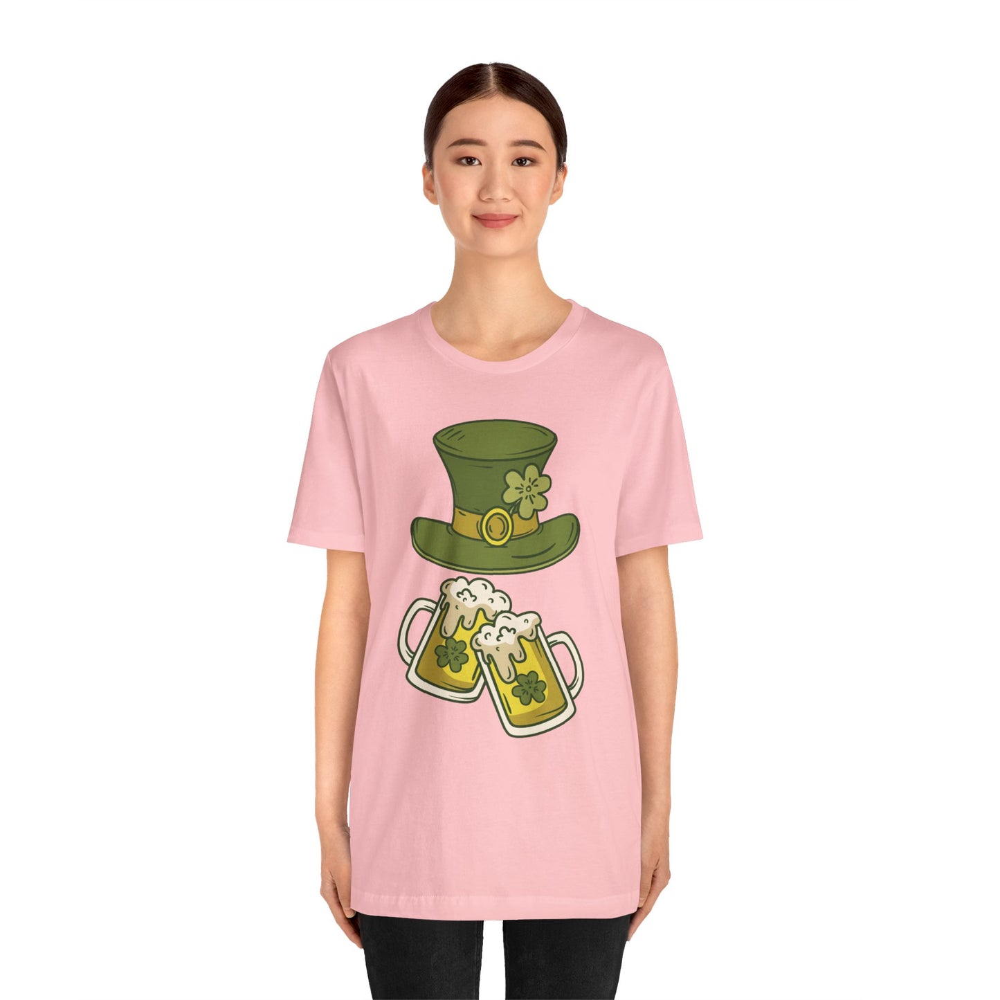 Unisex Cotton Tee Shirt with Lucky Prints