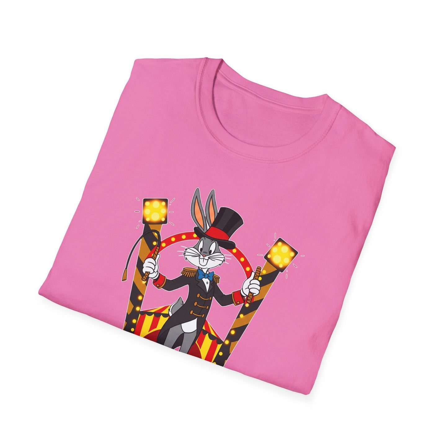 Bugs Bunny T Shirt Unisex Cartoon Tee Gildan Softstyle 64000 Tee Comfort Cotton Fabric
