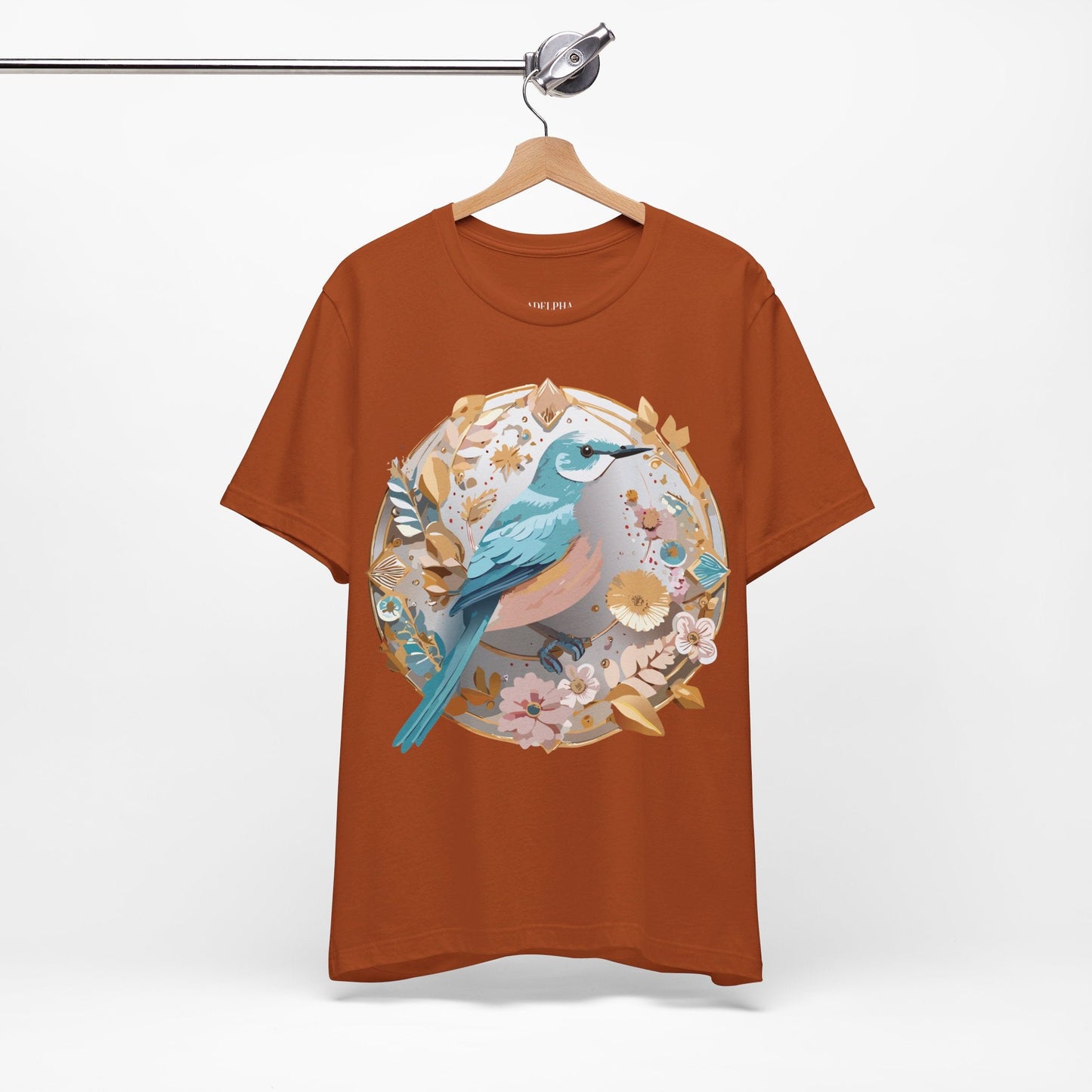 Adelpha Graphic T Shirt Unisex Jersey Short Sleeve Medallion Artwork Vintage Inspired Tee