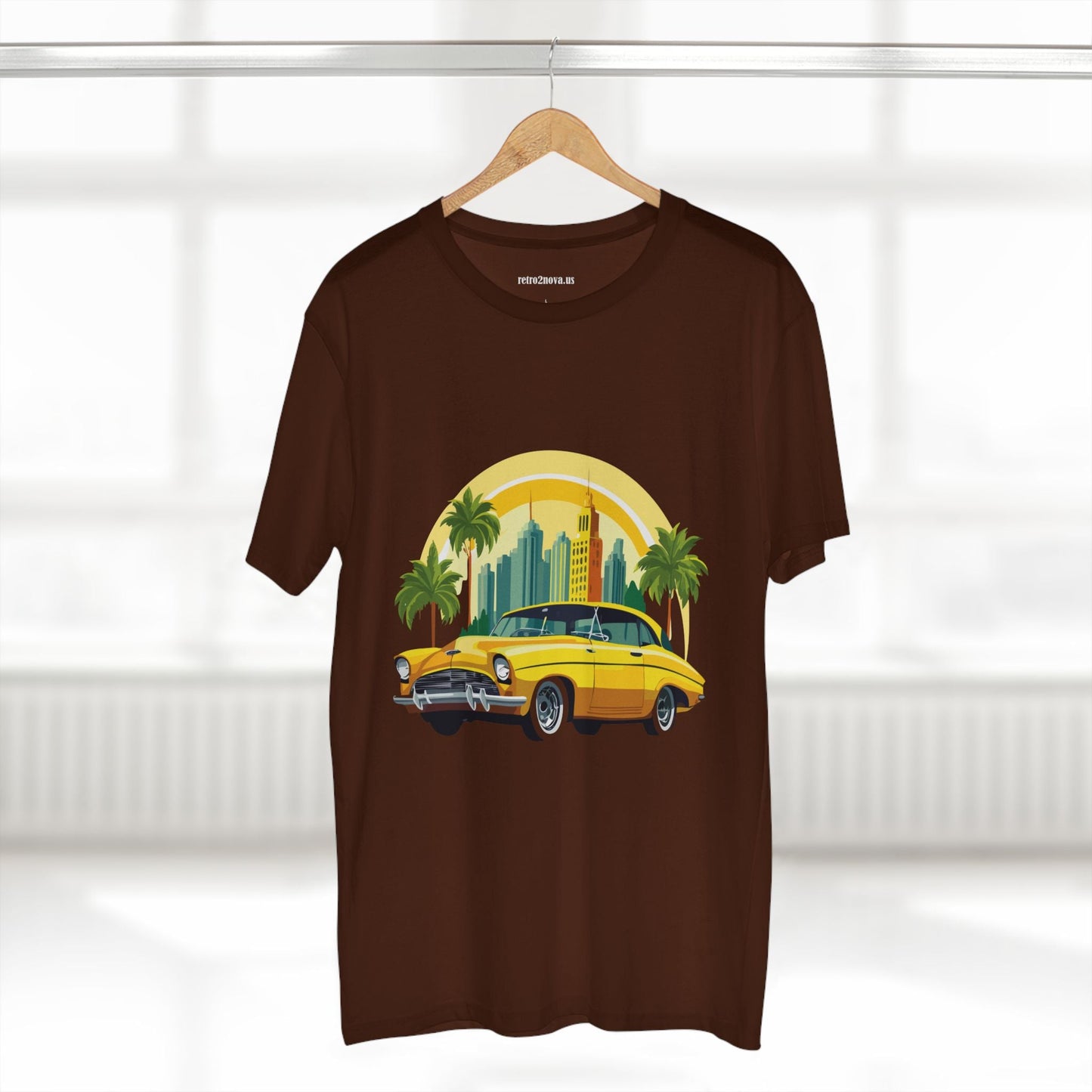 Retro Car Shirt Vintage Car Shirt Unisex Premium Cotton Tee With Original Art Design RC 24