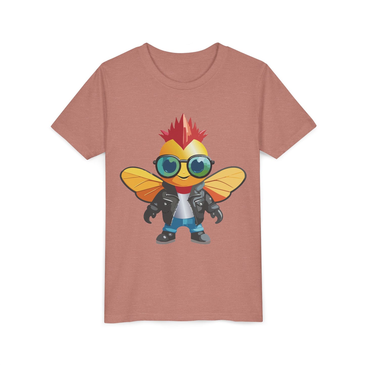 Cool Cartoon Fly Youth Short Sleeve Tee - Fun Graphic T-Shirt for Kids (9-14)