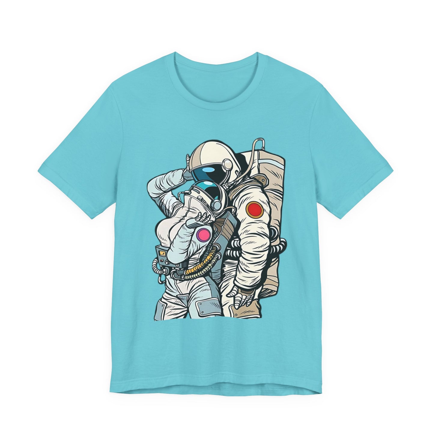 Unisex Astronaut T-shirt, Space Lovers Tee, Cosmic Top, Astronaut Graphic Tee, Cosmos Graphic T-Shirt, Love Shirt Art T-Shirt