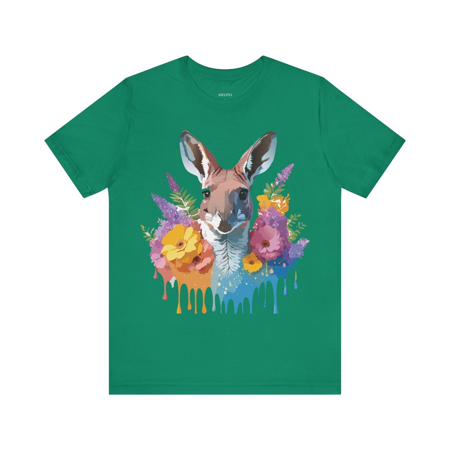 Kangaroo Graphic Tee Unisex Jersey Short Sleeve Adelpha Vintage Inspired Artwork Casual Wear