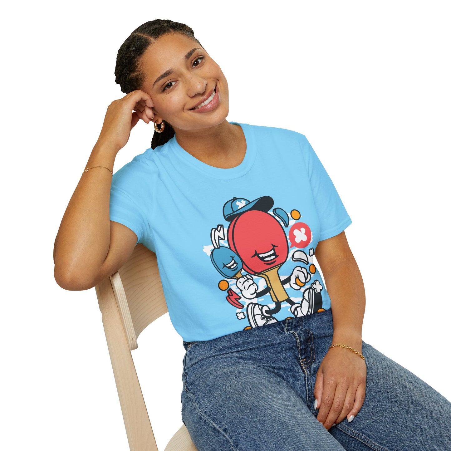Unisex Cartoon T Shirt Animation Funny Tee Gildan Softstyle 64000 100 Percent Ring Spun Cotton