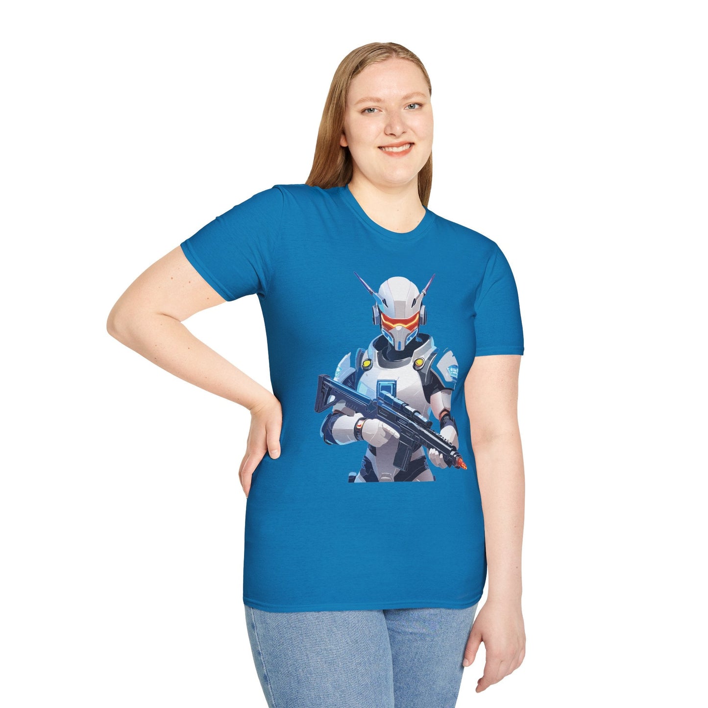 Robocop Graphic Unisex Cotton With Cyber Man Artwork Tee 1